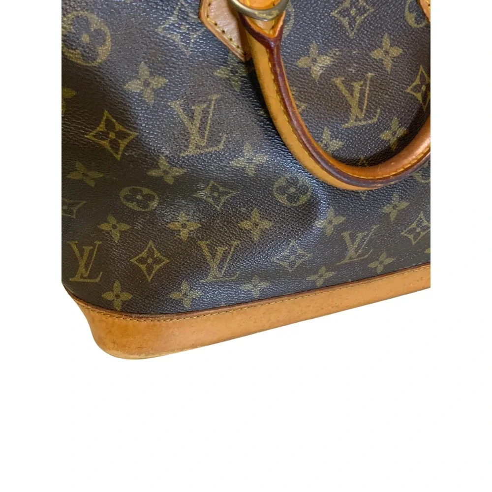 Louis Vuitton Alma PM Monogram Canvas Handbag Brown M51130 Vintage - Picture 13 of 16